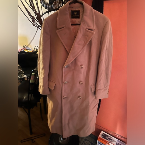 COPY - Tan double breasted wool peacoat - Picture 4 of 7